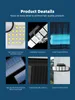 Utomhus Solar Lamp LED -ljus Solljus Powered Spotlight Wall Garden Decor Waterproof Pir Motion Sensor Street Yard Light
