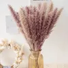 Decorative Flowers & Wreaths 30Pcs/Lot White Pampas Grass Artificial Natural Dried Flower Bouquet Decor Black Real Plants Trawa Pampasowa Ho