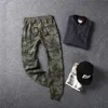 Herren Damen Paar Camouflage Militär-Baumwollhose, Camp-Training, Armeegrün, gestrickt, lange Passform, elastisch, knöchellang, Hose 211006
