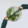 Braccialetto di perline di cristallo crepitio di pietra naturale verde per donna Uomo Gioielli di bracciali fatti a mano vintage