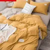 Bedding Sets High Quality Super Soft Fabric 4pc Duvet Cover Set Multi Colour Single Double Queen King Size Quilt Cover L220711