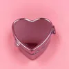 Mini Travel Portable Heart Shape Pill Box Dispener Storage Container Pocket Case Holder Daglig medicin Arrangör JJLF14370