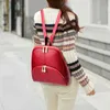 Women Backpack School Torby dla nastolatków dziewczęta Kobieta podróż Red White Once Pojemność Wysokiej jakości skórzana torba żeńska sac a DOS4997069