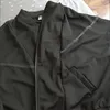Jackets femininos Black Fin Thin Jacket Short Clothing Spring Autumn Manga longa Baseball Loose Moda casual M-4xl All-Match Outerwearwome