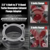 PQY - 2.5" to 3" V-Band Turbochargers Downpipe Exhaust Flange Adapter 4 Bolts CONVERSION KIT PQY4830