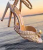 SACARIA-platform Sandalen schoenen All-over Pearl-verfraaiing Vrouwen Sacora Elegante bruids trouwjurk Pumps Luxe merken Lady Hoge hakken Maat 35-43