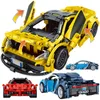 MOC City Pull Back Racing Car Building Blocks Fonction Supercar Véhicule Modèle Briques Éducatifs DIY Jouets Pour Garçons 220715