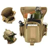 Military Tactical Drop Leg Bag Thigh Hip Pack Hunting Bags Waist Packs Hiking Riding Men Fishing Tool Pouch Fashion