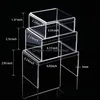 Jewelry Pouches Bags Packaging Display Pouches Acrylic Risers 3 Size Steps Stand Anti-Corrosio Dh3Ra