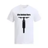 T-shirt da uomo Classic Life Behind Bars Mountain Bike T Shirt Uomo Casual manica corta in cotone O-Collo Tee GiftMen's