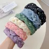 New Fashion Women Headband Braided Hairband Casual Pearls Headwear Girls Fresh Turban Adult Hair Accessories