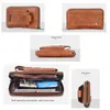 JEEP BULUO célèbre marque pochette portefeuille marque sac à main pour téléphone double fermeture éclair luxe portefeuille en cuir pochette grande capacité H220422