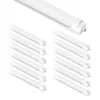 jesled t8 LED Tube Light 8ft double Row Single Pin Fa8 FluorScent Lights 50W White Daysed Frostered Cover Cover Express Lighting Garage