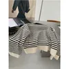 Kvinnors tröjor Designer 2022 Nya Autumn Striped Hoodies Lång ärm Löst huvtröja Sweatshirt Jumper Cotton Pullovers Casual Over Size Coat 9ju8