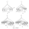 24/36/46/52クリップ折りたたみ衣服ハンガー乾燥ラック靴下タオルおむつH58cハンガーラック