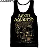 Jumeast Canotte da uomo Gilet stampato 3D Amon Amarth Oversize Creativo Streetwear T-shirt senza maniche estive per donna Sport Pullove 220622