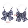 Gravata borboleta casual feminina para mulheres colares uniformes butterf bowknot adulto check vanadiações de meninas