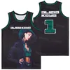 Film High School Basketball 1 Alicia Keys Jersey College Musical Album Hip Hop University Team Color Black voor sportfans Borduurwerk en naaig Hiphop -uniform