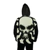 Męskie swetry Hip Hop Punk Skull Refleksyjne kapturowy Sweter mężczyźni kobiety HARAJUKU BARY BIAŁY Patchwork Zachony Pullovers Jersey Hombre Olga2