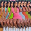 2022 Allure Frauen Sommer Lace Up Lange Paillettenkleid Womens Sexy Bodycon Nachtclub Party Kleid
