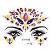 Nail Art Strass Festival Gesicht Juwelen Aufkleber Fake Tattoo Aufkleber Körper Glitzer Tattoos Edelsteine Flash für Musik Festival Party Make-up 30 Stile