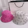 Chapéu de balde de designer plano com impressão de marca Chapéus de aba mesquinho