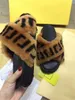 Women Summer Slippers sandals bench shoes Stylish casual flat overlapping printing wool Versatile soft sole comfortable non slip sandals G80811