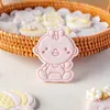 Menina bebê biscoito molde de acrílico em relevo carimbo de imprensa bibear fondant biscoito do chuveiro doméstico DIY Baking Tools 220721