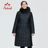 Astrid hiver femmes manteau femmes longue parka chaude veste à carreaux avec capuche en fourrure de lapin grandes tailles vêtements féminins AR-9211 201214