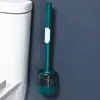 Silicone Toilet Brush With Liquid Household Non Perforated Wall Hanging Long Handle Tongue Type Hydraulic No Dead Corner 220624