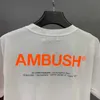 1wjh T-shirts pour hommes Designer Mens Ambush T-shirt à manches courtes Lettre de poitrine réfléchissante Basic Hommes et femmes Couple Tees Tops Trendy Fashion