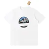 22SS New High End Man Snow Mountain Designer Tee Summer Classic High Street 티셔츠 통기성 인기있는 캐주얼 남성 여성 청소년 단단한 짧은 슬리브 TJAMTX087