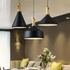 Pendant Lamps Milado E27 Hanging Lamp Wood Lights Aluminum Kitchen Fixture Doors Gates Windows DecoratePendant