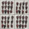 Pendant Necklaces Pendants Jewelry Natural Mahogany Obsidian Stone Carved Angel For Necklace Making Whole Dhu3Q