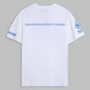 2022ss Primavera / Verano Tendencia Moda Camiseta de manga corta Jacquard de alta calidad Ropa de hombre para mujer Tamaño m-xxxl Color Blanco y negro b954