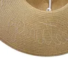 Lady Summer Holiday Beach Sombrero de paja de ala grande Mujeres Outdoor Casual Letter Travel Sun Hat Panamá Gorros G220301