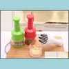 Edelstahl-Handdruck-Zerkleinerer The Kitchen Chop Ingwer Zwiebel Gemüse Cracker Zwiebeln schneiden Gerät Drop Delivery 2021 Obst