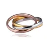 Mode belofte ringen voor paren rvs kruis liefde voor altijd bruiloft band ring vrouwen mannen verlovingsringen goud zilver rose kleur designer sieraden