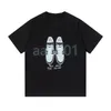 여름 짧은 슬리브 T 셔츠 남성 신발 신발 디지털 프린트 티 고품질 여성 흑백 탑 아시아 크기 s-2xl