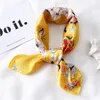 Design Silk Square Scarf For Women Small Neck Scarfs Fashion Print Foulard Hairband Satin Head Kerchief