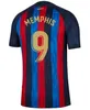 Camisetas de Football Lewandowski Soccer Jersey Memphis Pedri Barcelonas Made Made Ferran 21 22 23 ANSU FATI 2022 2023 KIT SHIRT MEN