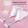 Fitness Tape Measure With Handle Flexible Professional Three Circumference Measuring Soft Ruler Measures Automatic Circumferences Tape