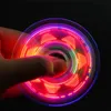 DHL Crystal LED Dekompression Fidget Spinner Pack dreiblättriges buntes leuchtendes leuchtendes Spielzeug Weihnachtsgeschenk