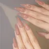 grey false nails