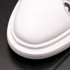 Роскошный дизайн выброса свадебное платье вечеринка обувь мода классические кружева белые повседневные кроссовки весна осенние воздушные подушки круглая носок вождения ходьба мокасины e236