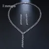 Emmaya modna biżuteria Romantyczna salix liść biały złoto kolor AAA Cubic Cyrron Wedding Biżuteria