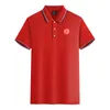 Rot-Weiss Essen uomo e donna Polo in cotone mercerizzato manica corta risvolto T-shirt sportiva traspirante LOGO può essere personalizzato