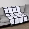 Couverture de sublimation en polyester de 40 * 60 pouces vierges 20 panneaux couvertures de bébé double couche à transfert thermique avec glands tapis de canapé-lit