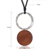 Pendant Necklaces Multi Colors Vintage Long Necklace Women With Wood Pendants & Wholesale Jewelry Collares Mujer Colar ChokersPendant Si