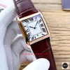 Originele doos Hoogwaardige Watch Nieuwe Versie Heren Witte Dial Eta Beweging Automatische beweging 316L 18K Rose Gold Leather Riem Bands Mens-horloges Mens-horloges